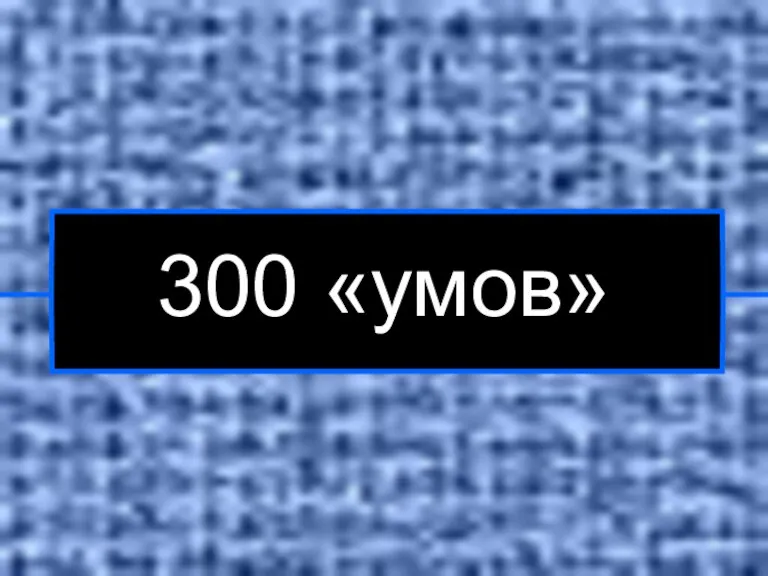 300 «умов»