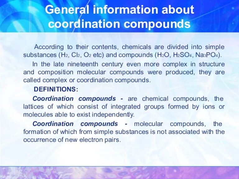 According to their contents, chemicals are divided into simple substances