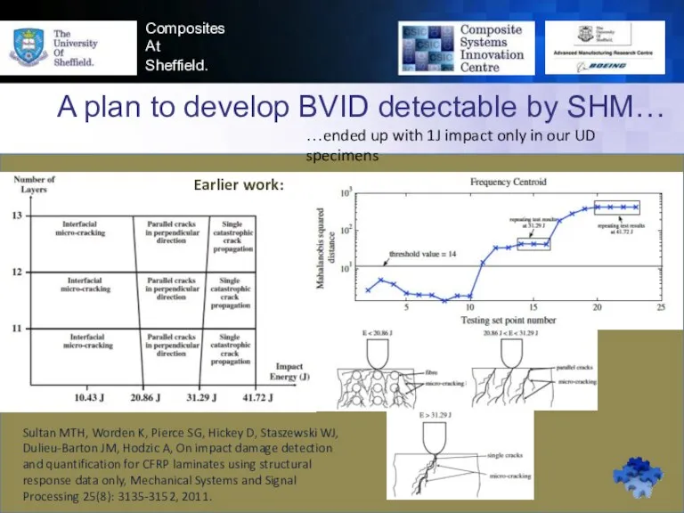 Composites At Sheffield. A plan to develop BVID detectable by SHM… Sultan MTH,