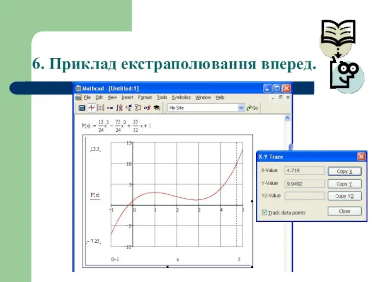 6. Приклад екстраполювання вперед.