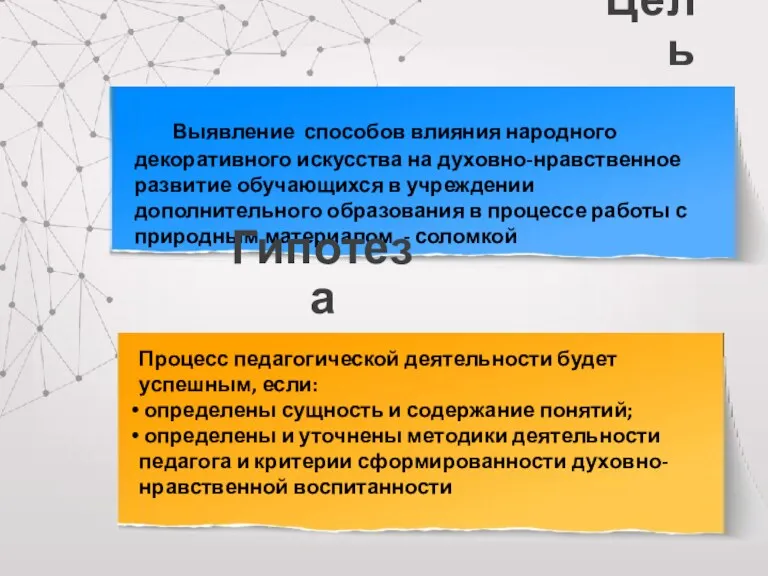 Выявление способов влияния народного декоративного искусства на духовно-нравственное развитие обучающихся