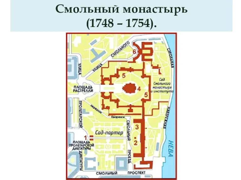 Смольный монастырь (1748 – 1754).