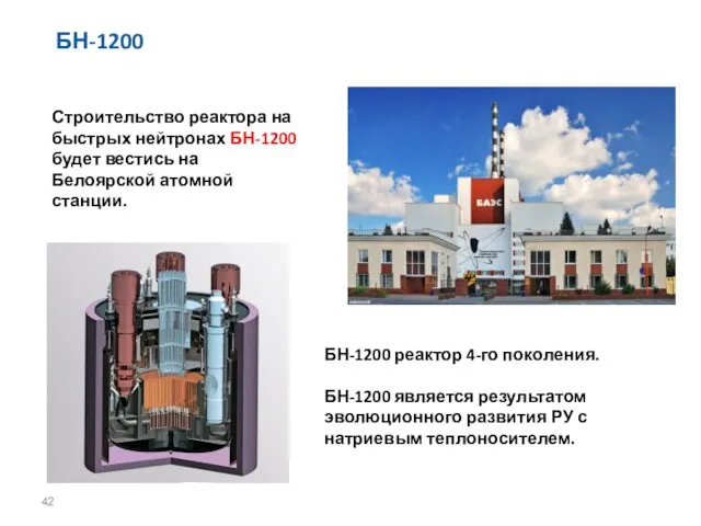 БН-1200 Строительство реактора на быстрых нейтронах БН-1200 будет вестись на