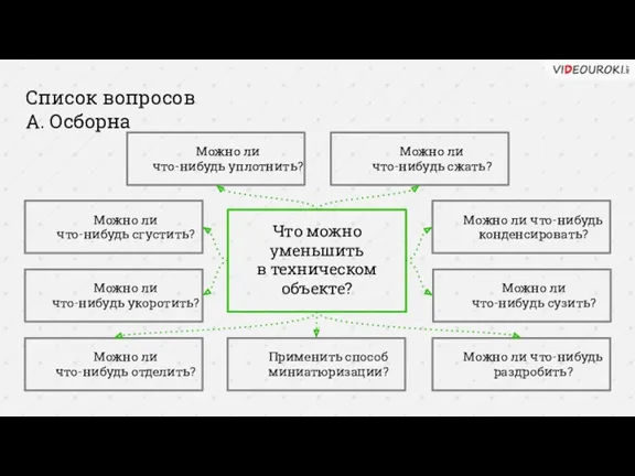 Что можно уменьшить в техническом объекте? Можно ли что-нибудь уплотнить?