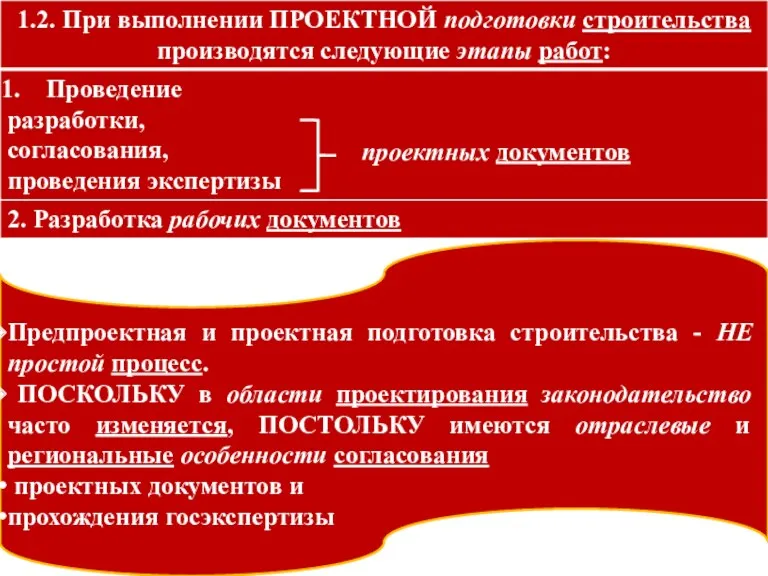 Предпроектная и проектная подготовка строительства - НЕ простой процесс. ПОСКОЛЬКУ