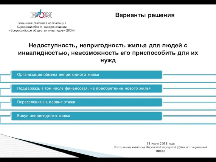 Ленинская районная организация Кировской областной организации «Всероссийское общество инвалидов» (ВОИ)