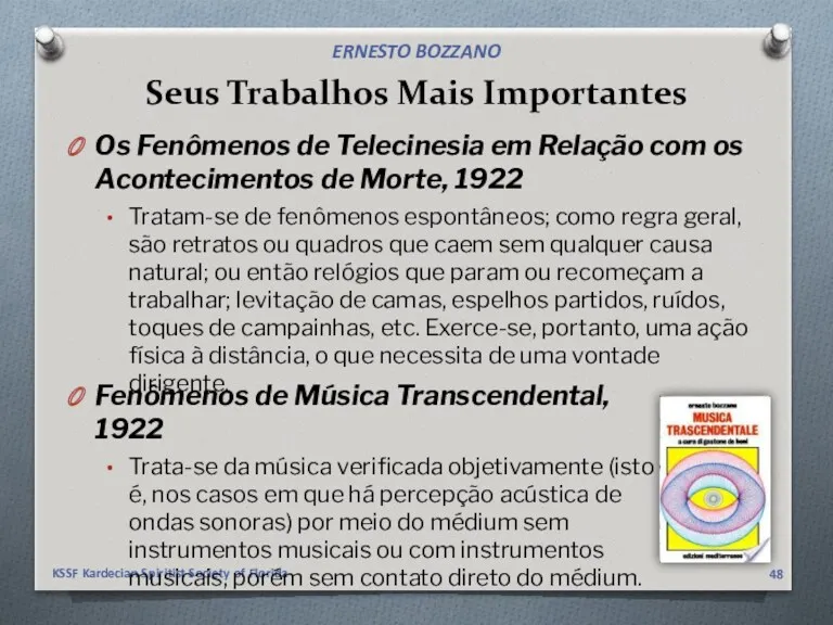 Seus Trabalhos Mais Importantes Os Fenômenos de Telecinesia em Relação