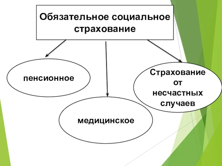 Обязательное социальное страхование пенсионное медицинское Страхование от несчастных случаев