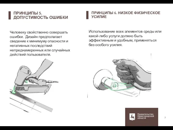 ПРИНЦИПЫ 5. ДОПУСТИМОСТЬ ОШИБКИ 7 Человеку свойственно совершать ошибки. Дизайн