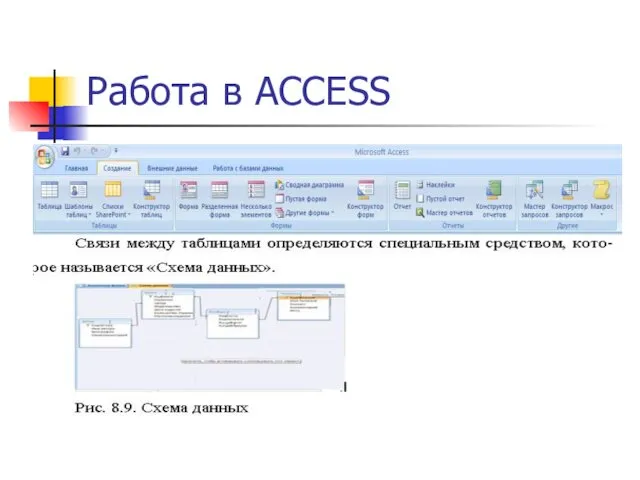 Работа в ACCESS