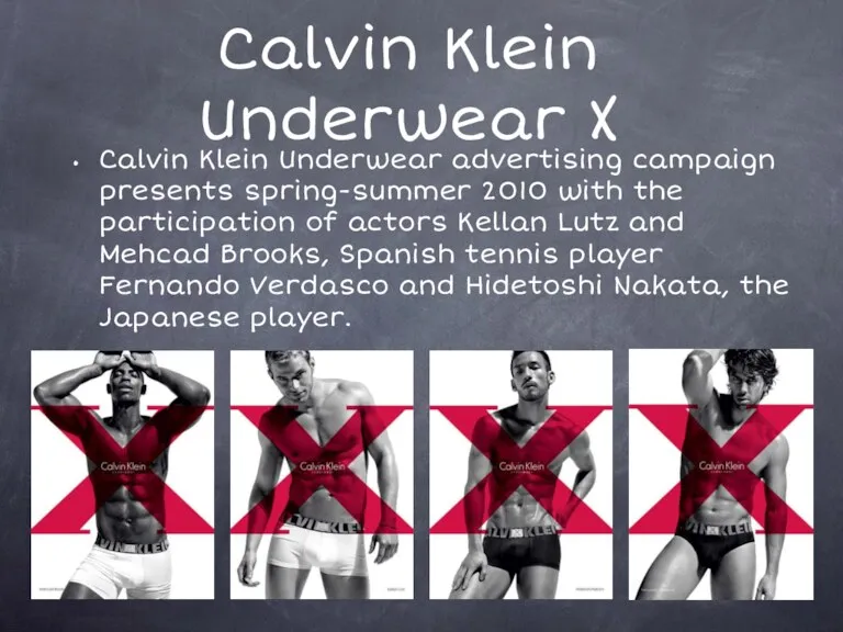 Calvin Klein Underwear X Calvin Klein Underwear advertising campaign presents