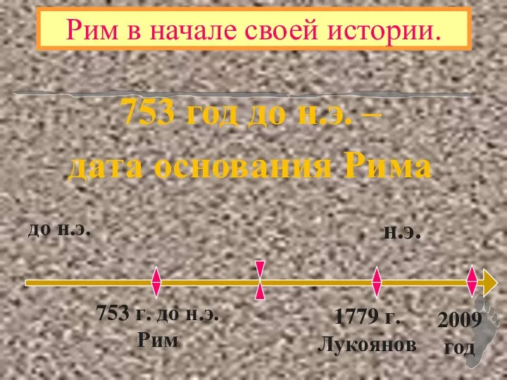 Рим в начале своей истории. 753 год до н.э. –