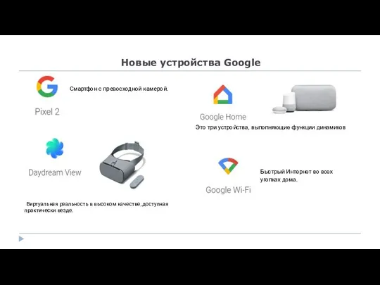 Новые устройства Google Быстрый Интернет во всех уголках дома. Это