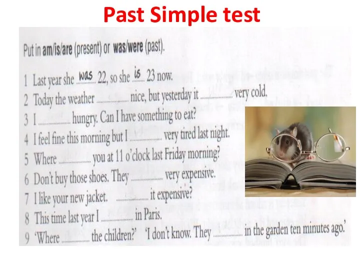 Past Simple test