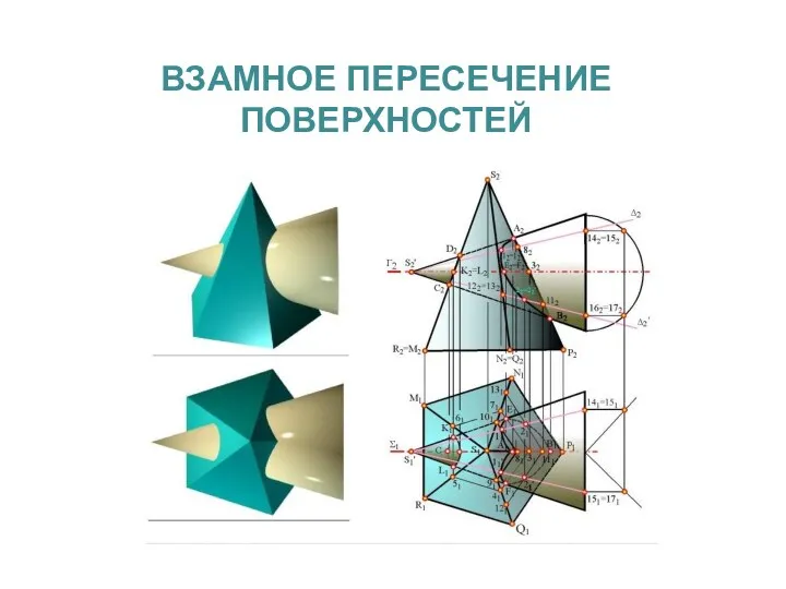 ВЗАМНОЕ ПЕРЕСЕЧЕНИЕ ПОВЕРХНОСТЕЙ