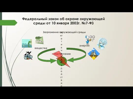 Федеральный закон об охране окружающей среды от 10 января 2002г.