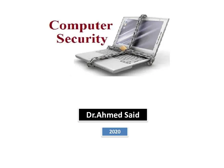 Computer Security Revision