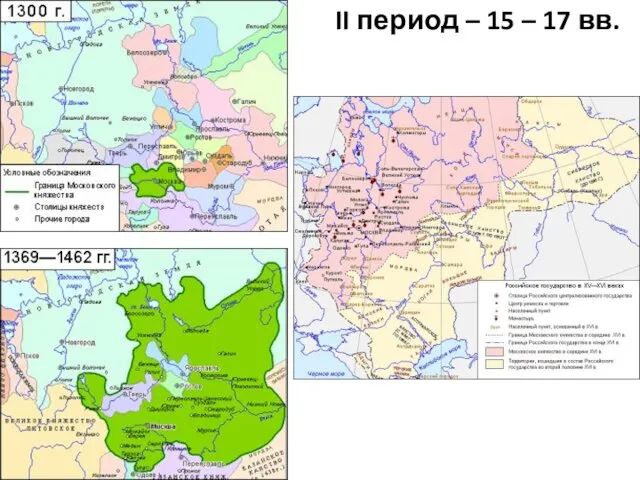 II период – 15 – 17 вв.