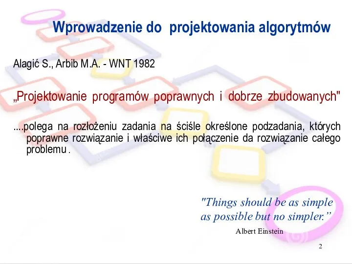 Wprowadzenie do projektowania algorytmów Alagić S., Arbib M.A. - WNT