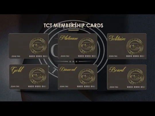 TCT MEMBERSHIP CARDS