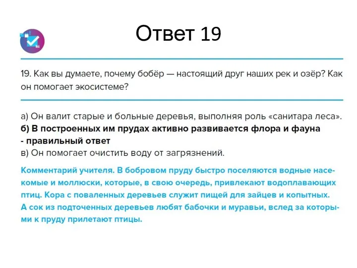 Ответ 19