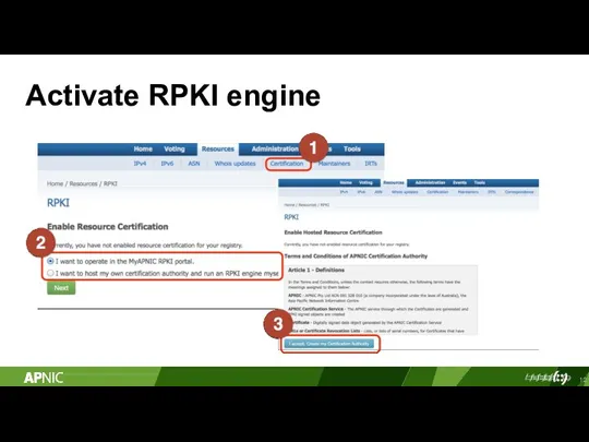 Activate RPKI engine