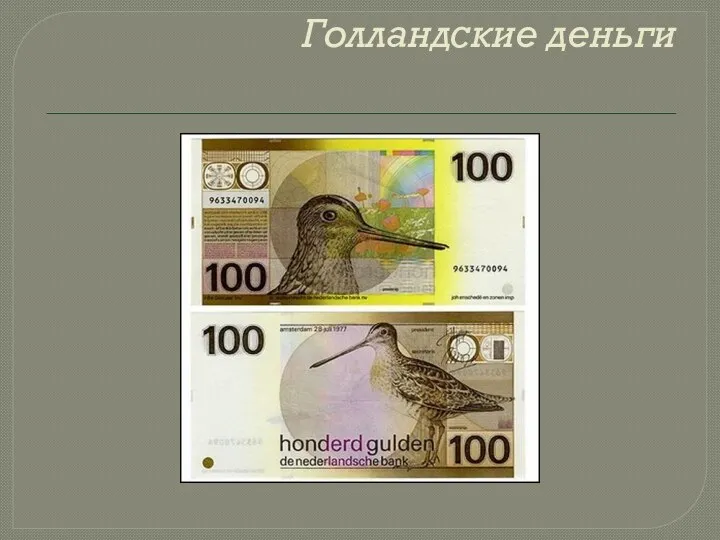Голландские деньги