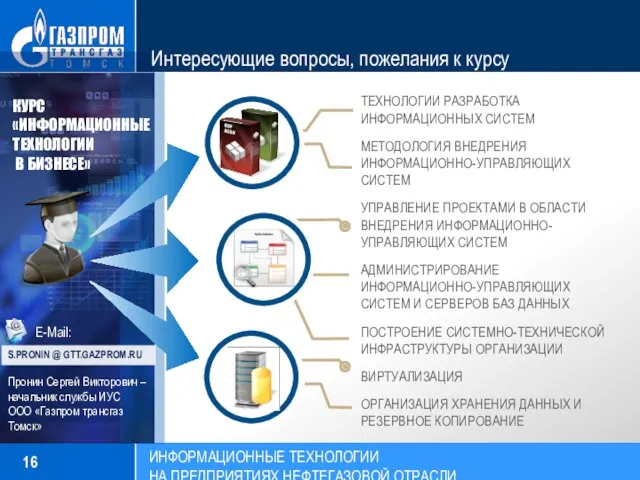 Интересующие вопросы, пожелания к курсу ТЕХНОЛОГИИ РАЗРАБОТКА ИНФОРМАЦИОННЫХ СИСТЕМ МЕТОДОЛОГИЯ