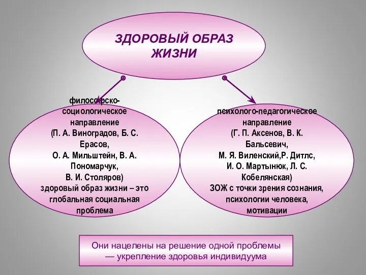 ЗДОРОВЫЙ ОБРАЗ ЖИЗНИ философско-социологическое направление (П. А. Виноградов, Б. С.