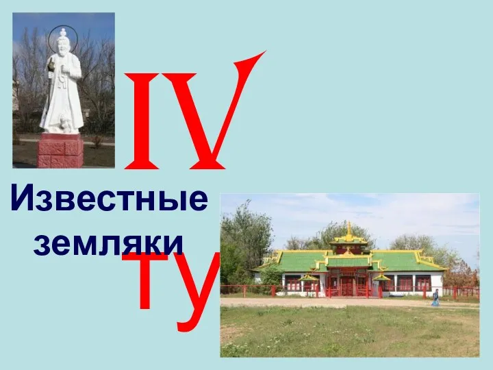 IV тур Известные земляки