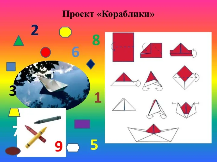 Проект «Кораблики» 1 2 3 5 6 7 8 9