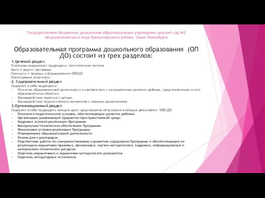 Государственное бюджетное дошкольное образовательное учреждение детский сад №2 общеразвивающего вида