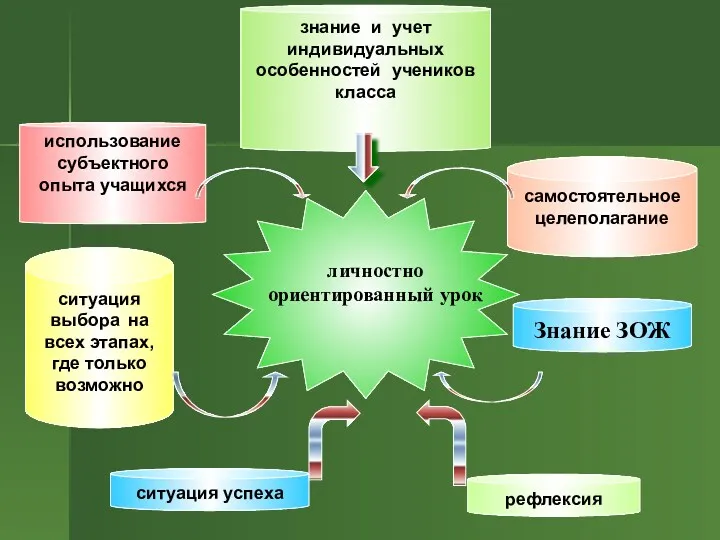 использование субъектного опыта учащихся самостоятельное целеполагание ситуация выбора на всех