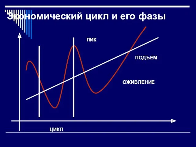 Экономический цикл и его фазы ЦИКЛ ОЖИВЛЕНИЕ ПОДЪЕМ ПИК