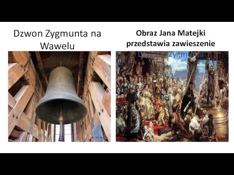 Dzwon Zygmunta na Wawelu Obraz Jana Matejki przedstawia zawieszenie Dzwonu Zygmunta