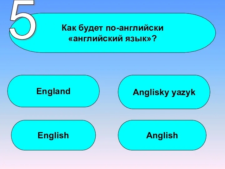Как будет по-английски «английский язык»? England English Anglisky yazyk Anglish 5