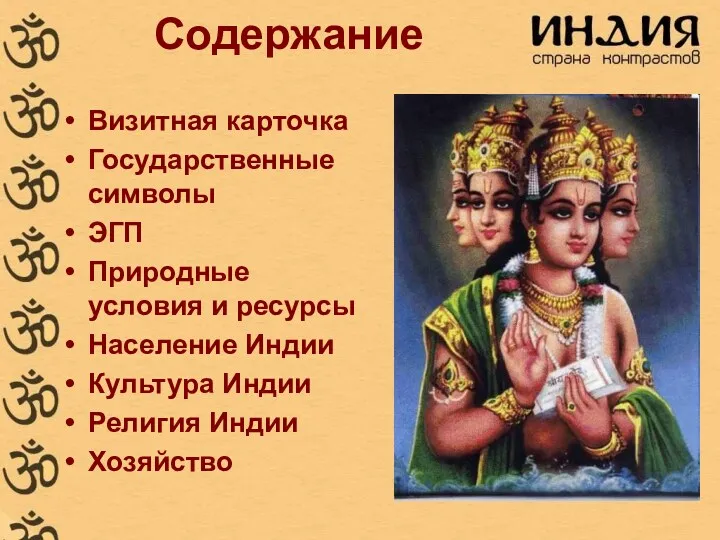 Содержание Визитная карточка Государственные символы ЭГП Природные условия и ресурсы