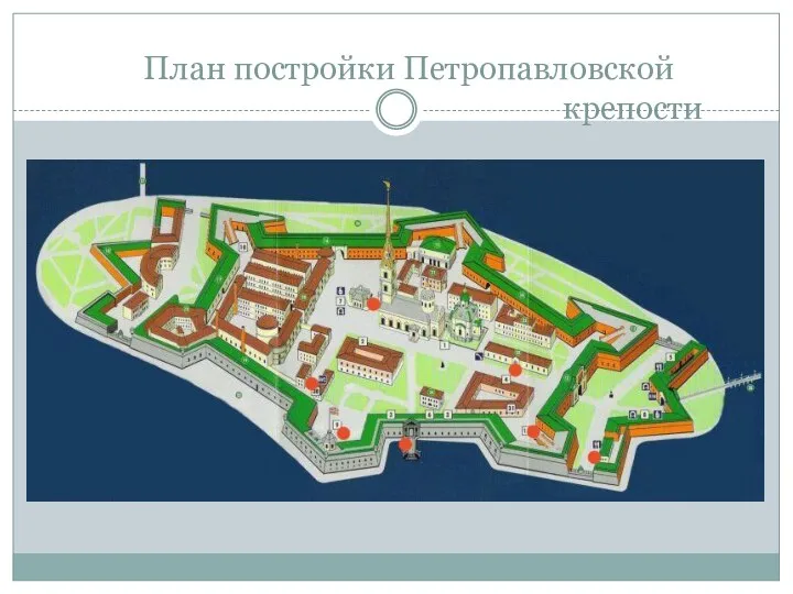 План постройки Петропавловской крепости