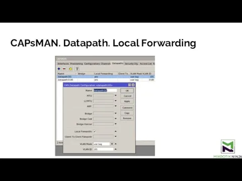 CAPsMAN. Datapath. Local Forwarding