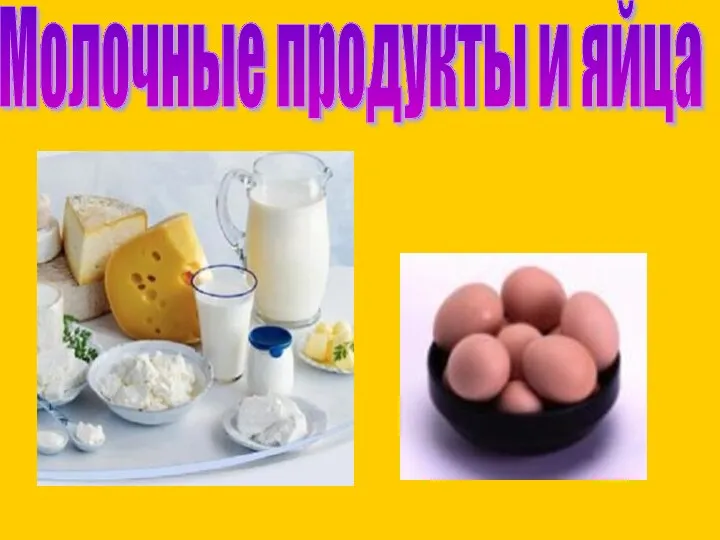 Молочные продукты и яйца