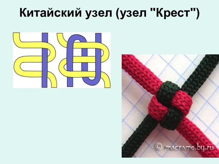 Китайский узел (узел "Крест")