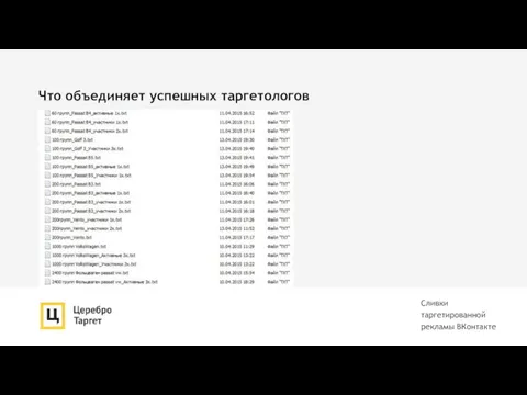 Что объединяет успешных таргетологов Сливки таргетированной рекламы ВКонтакте