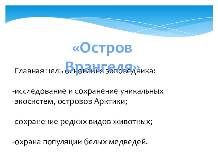 Главная цель основания заповедника: исследование и сохранение уникальных экосистем, островов