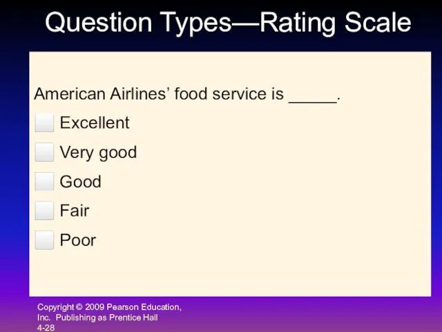 Copyright © 2009 Pearson Education, Inc. Publishing as Prentice Hall