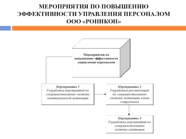 МЕРОПРИЯТИЯ ПО ПОВЫШЕНИЮ ЭФФЕКТИВНОСТИ УПРАВЛЕНИЯ ПЕРСОНАЛОМ ООО «РОНИКОН»