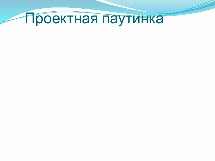 Проектная паутинка