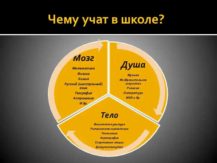 Чему учат в школе?