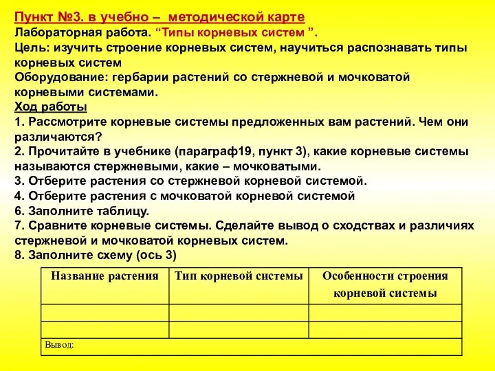 Пункт №3. в учебно – методической карте Лабораторная работа. “Типы