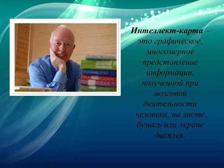 Интеллект-карта – это графическое, многомерное представление информации, полученной при мозговой деятельности человека, на