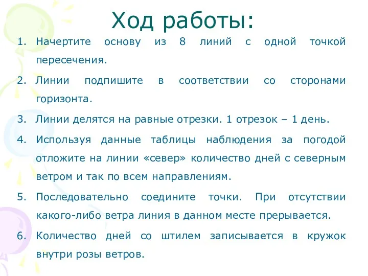 Ход работы: Начертите основу из 8 линий с одной точкой